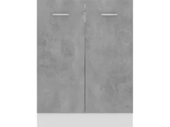 vidaXL Unterschrank Betongrau 60x46x81,5 cm Holzwerkstoff