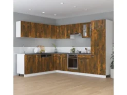 vidaXL Unterschrank mit Schublade Räuchereiche 60x46x81,5 cm