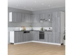 vidaXL Unterschrank mit Schublade Grau Sonoma 60x46x81,5 cm