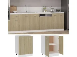 vidaXL Unterschrank Sonoma-Eiche 60x46x81,5 cm Holzwerkstoff Modell 1