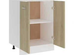 vidaXL Unterschrank Sonoma-Eiche 60x46x81,5 cm Holzwerkstoff Modell 1