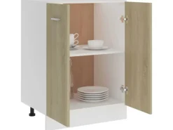 vidaXL Unterschrank Sonoma-Eiche 60x46x81,5 cm Holzwerkstoff Modell 1