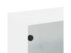vidaXL Wandschrank mit Glastüren Weiß 68,5x37x35 cm