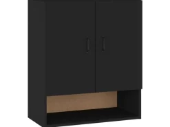 vidaXL Wandschrank Schwarz 60x31x70 cm Holzwerkstoff Modell 2