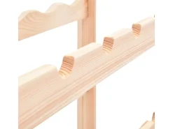 vidaXL Weinregal für 12 Flaschen Kiefernholz