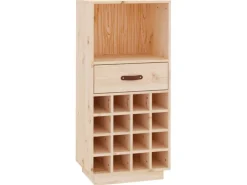 vidaXL Weinregal 45x34x100 cm Massivholz Kiefer
