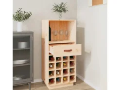 vidaXL Weinregal 45x34x100 cm Massivholz Kiefer