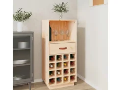 vidaXL Weinregal 45x34x100 cm Massivholz Kiefer