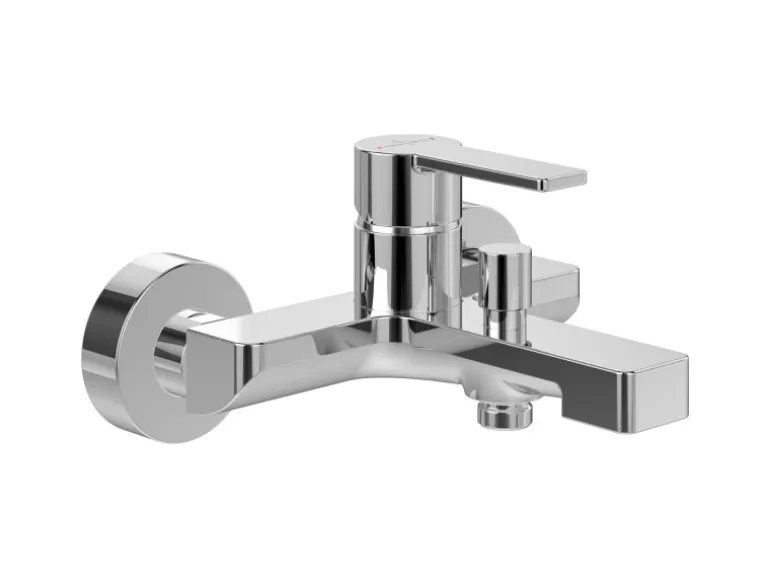 Villeroy & Boch Einhebel-Badewannenarmatur Architectura in Chrom