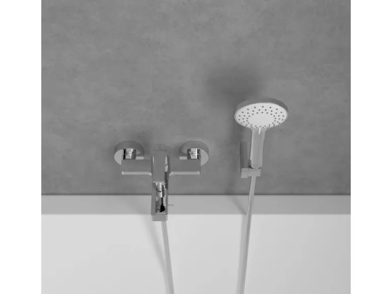 Villeroy & Boch Einhebel-Badewannenarmatur Architectura in Chrom