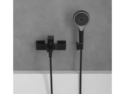 Villeroy & Boch Einhebel-Badewannenarmatur Architectura Square in Matt Black