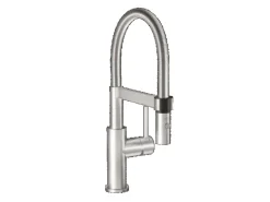 Villeroy & Boch Küchenarmatur Steel Expert Compact Hochdruck Armatur Umschaltfunktion Wassersparend Edelstahl Massiv