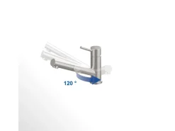 Villeroy & Boch Küchenarmatur Como Shower Hochdruck-Armatur Ausziehbare Brause Wassersparend Edelstahl Massiv