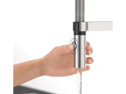 Villeroy & Boch Küchenarmatur Steel Expert 2-0 Hochdruck Armatur Umschaltfunktion Wassersparend Edelstahl Massiv