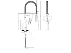 Villeroy & Boch Küchenarmatur Steel Expert 2-0 Hochdruck Armatur Umschaltfunktion Wassersparend Edelstahl Massiv