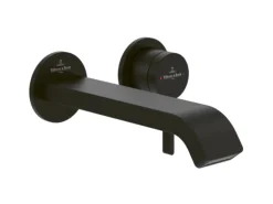 Villeroy & Boch Waschtischauslauf-Set Dawn ohne Ablaufgarnitur in Matt Black