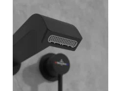 Villeroy & Boch Waschtischauslauf-Set Dawn ohne Ablaufgarnitur in Matt Black