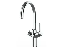 VIZIO 3 Wege Wasserhahn Küchenarmatur BOD mit 360° Schwenkbarem U Auslauf Verchromt