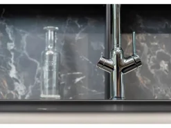 VIZIO 3 Wege Wasserhahn Küchenarmatur BOD mit 360° Schwenkbarem L Auslauf Verchromt