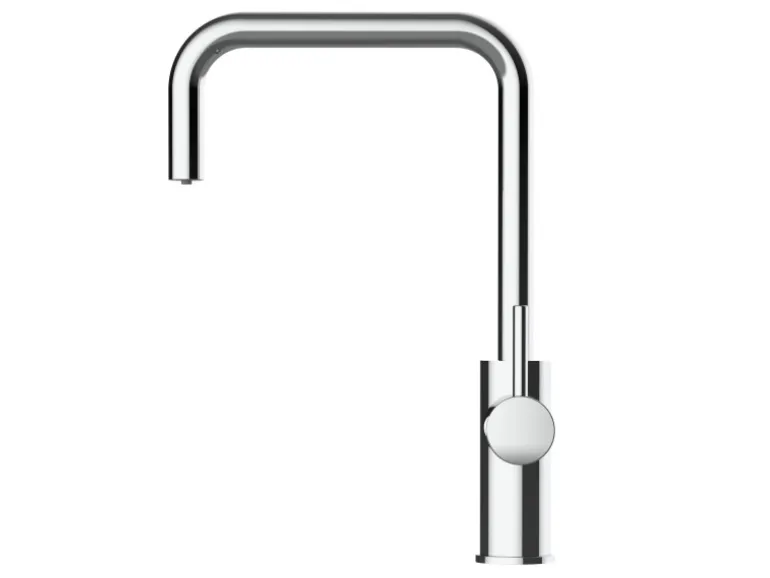 VIZIO 5 Wege Wasserhahn Küchenarmatur Edelstahl Massiv mit 360° Schwenkbarem N Auslauf Hochglanz Poliert