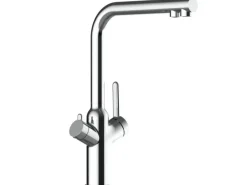 VIZIO 4 Wege Wasserhahn Küchenarmatur BOD mit 360° Schwenkbarem L Auslauf Verchromt