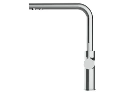 VIZIO 3 Wege Wasserhahn Küchenarmatur FC mit 360° Schwenkbarem L Auslauf Verchromt