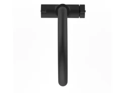 VIZIO NIEDERDRUCK 3 Wege Wasserhahn Küchenarmatur FC mit 360° Schwenkbarem U Auslauf Schwarz Matt