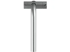 VIZIO NIEDERDRUCK 3 Wege Wasserhahn Küchenarmatur Edelstahl Massiv 360° Schwenkbarem L Auslauf Edelstahl Gebürstet