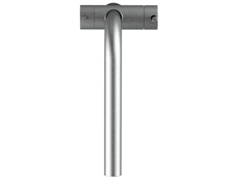 VIZIO NIEDERDRUCK 3 Wege Wasserhahn Küchenarmatur Edelstahl Massiv 360° Schwenkbarem L Auslauf Edelstahl Gebürstet