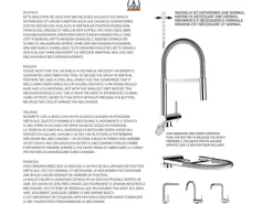 VIZIO Niederdruck Wasserhahn Vorfenster Küchenarmatur Umklappbar 6 CM mit 360° Schwenkbarem U Auslauf Verchromt