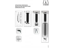 VIZIO Schwarz Matt Edelstahl Seifenspender von oben Befüllbar