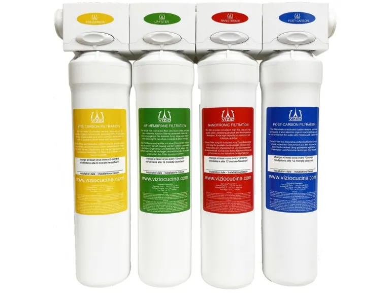 VIZIO Trinkwasserfilter Wasserfilter system Hauswasserfilter 4 stadien Filtersystem   für 1 Jahr Trinkwasser