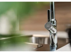 VIZIO Wasserhahn Küchenarmatur BOD mit 360° Schwenkbarem U Auslauf Verchromt