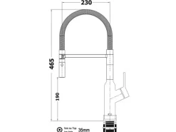 VIZIO Wasserhahn Küchenarmatur BOD mit 360° Schwenkbarem Auslauf Abnehmbare 2 Strahl Handbrause Verchromt   Blau