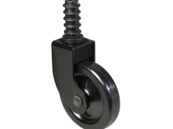 Wagner Teewagenrolle mit Stift + Hülse Tragkraft 25 kg Schwarz Ø 50 mm