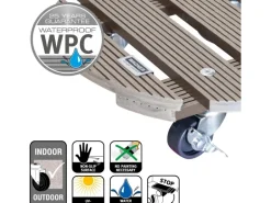 Wagner WPC Pflanzenroller GH 0536 Ø 29 cm Taupe FSC®