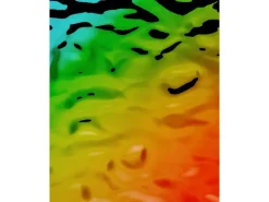 WALLFACE 27743 OCEAN Rainbow Wandpaneel Metall-Optik Holographisch Grün 2600 mm x 1000 mm x 8,24 mm 2,6 m2 Grün