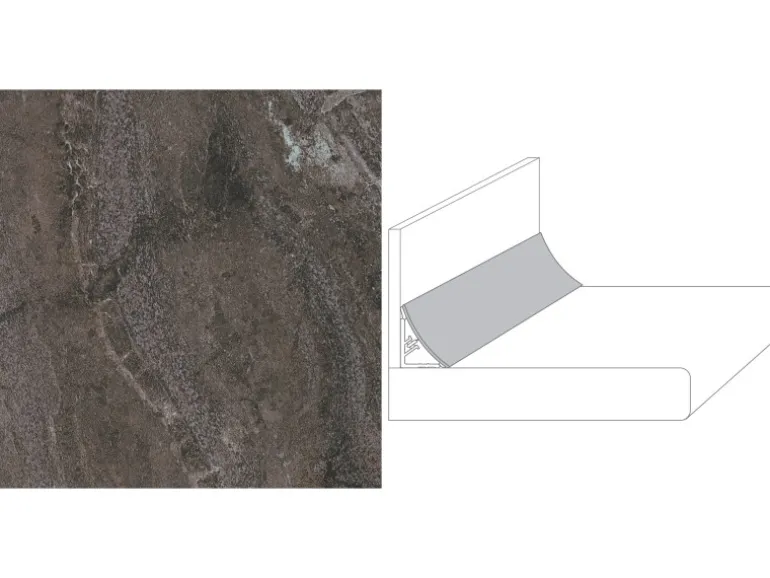 Wandabschlussleiste Plus 59 x 3 cm Bronzit Braun (BZ 715)