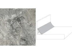 Wandabschlussleiste Plus 59 x 3 cm Jurakalk Grün-Grau (JK 583)