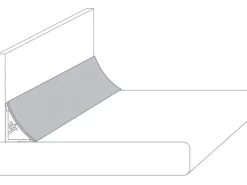 Wandabschlussleiste Plus 59 cm x 3 cm Kiefer Rustikal (KIR967 IN)