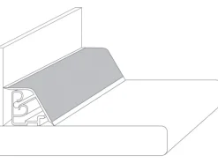Wandabschlussleiste Plus 59 cm x 3 cm Campino Patina (H317 CE)
