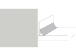 Wandabschlussleiste System Plus 300 cm x 3 cm Hellgrau (A402 C)