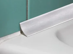 Wandanschlussleiste Aluminium eloxiert Silber gebürstet 15 mm x 2,5 m