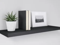 Wandregal Carlton 24 cm x 24 cm x 3,8 cm Schwarz