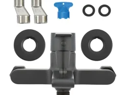 Wannenarmatur Bisenzio Einhebel Schwarz Matt