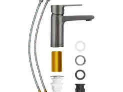 Waschtischarmatur Bisenzio Einhebel Gunmetal