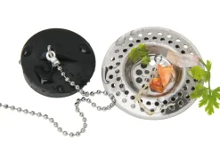 Wenko Abfluss-Sieb Edelstahl glänzend 2er-Set