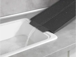 Wenko Abtropfmatte Linea 40 cm x 3 cm x 30 cm Grau