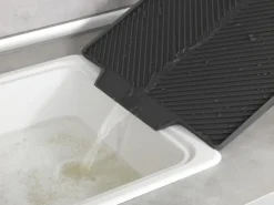 Wenko Abtropfmatte Nelia Maxi Kunststoff 40 cm x 35 cm Grau