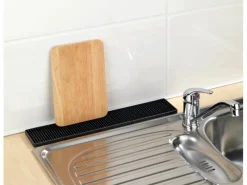 Wenko Abtropfmatte Slim 42 cm Schwarz